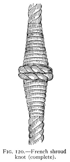 Illustration: FIG. 120.—French shroud knot (complete).