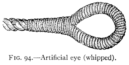 Illustration: FIG. 94.—Artificial eye (whipped).